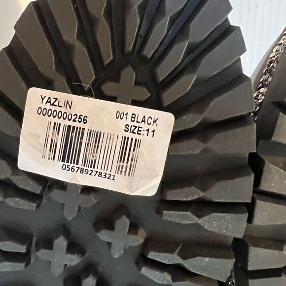 SHUSHOP Yazlin Women’s Black Lug Boot 11 *NEW* - Picture 11 of 14